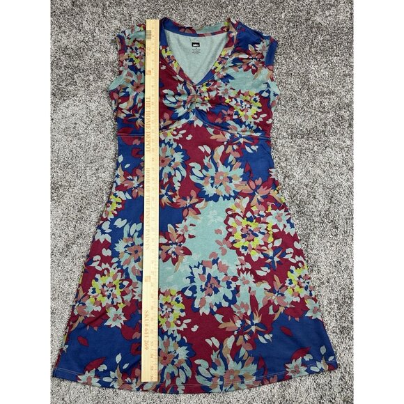REI‎ Co-op Women’s Sz S Floral Travel Knit Dress Hidden Pocket Hiking - Picture 3 of 7